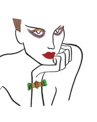 Marion Vidal | Green Ribbon Bracelet | Lyst
