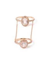 Elise Dray | Metallic Hippy Double Ring | Lyst