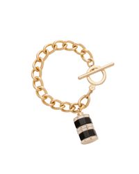 Trina Turk | Metallic Color Charm On Curb Chain | Lyst