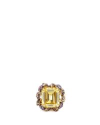 Anabela Chan | Yellow 'vine' 18k Gold Solitaire Citrine Cocktail Ring | Lyst