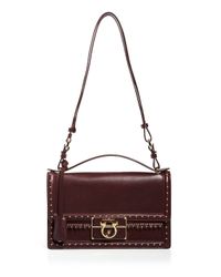Ferragamo | Multicolor Shoulder Bag - Aileen Grommet Fringe Medium | Lyst