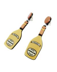 Yazbukey - Metallic Champagne Earrings - Lyst
