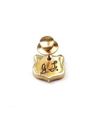 Lulu Frost | Metallic G. Frost Bullet Shield Pin - Brass for Men | Lyst