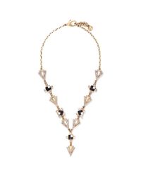 Lulu Frost | Metallic Crystal Stone Mosaic Terraced Chain Necklace | Lyst