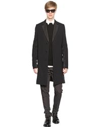 Cerruti 1881 | Black Super Light Wool Coat for Men | Lyst