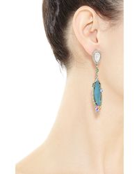 Wendy Yue | Blue Oval Jade Chandelier Earrings | Lyst