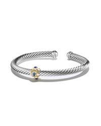 David Yurman | Metallic Renaissance Bracelet With Blue Topaz, Lapis Lazuli And 14K Gold | Lyst