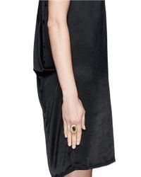 Kenneth Jay Lane | Metallic Topaz Crystal Ring | Lyst