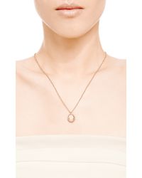 Amedeo | Handcarved Cornelian Shell Cameo Pendant Set in Roseplated Silver with Pink Sapphires | Lyst
