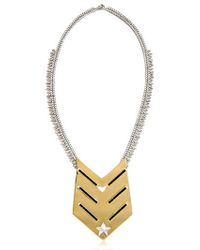 Iosselliani | Metallic Full Metal Jewels Necklace | Lyst