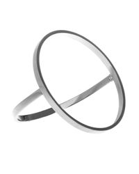 Uncommon Matters - Metallic Open Circle Silver Bracelet - Lyst