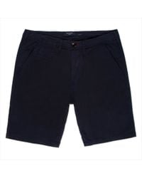 Paul Smith | Green Men's Navy Stretch-cotton Twill Shorts for Men | Lyst