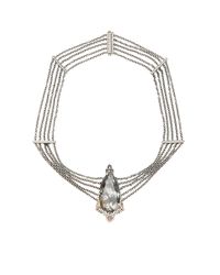 Bochic | Metallic Moss Agate Diamond and Orange Sapphire Choker | Lyst