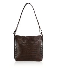 Nancy Gonzalez | Brown Small Crocodile Crossbody Bag | Lyst