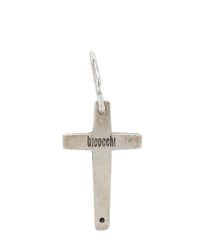 Emanuele Bicocchi | Metallic Limit.Ed Silver Cross Mono Earring | Lyst