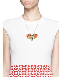Scho | Multicolor Sky Paradise Rainbow Bead Crystal Necklace | Lyst