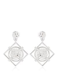 Versus | Metallic Lion Head Pendant Earrings | Lyst