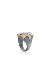 Amedeo | Metallic Naughty Or Nice Collection: Cupid Cameo Ring | Lyst