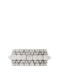 Philippe Audibert | Metallic Elies Crystals Pavé Spikes Bracelet | Lyst