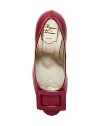 Roger Vivier | Red 85mm Belle De Nuit Patent Leather Pumps | Lyst