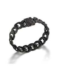 John Hardy | Medium Link Bracelet With Black Oxidation for Men | Lyst