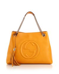 Gucci | Yellow Soho Leather Shoulder Bag | Lyst