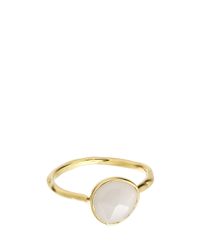 Monica Vinader | White Siren Stacking Ring | Lyst