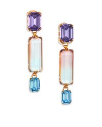 House of Lavande | Metallic Oceana Linear Drop Earrings | Lyst