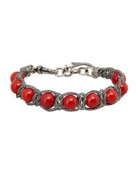 Emanuele Bicocchi | Red Bracelet | Lyst