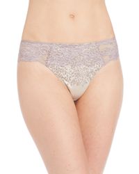 Chantelle | Gray Satine String Panty | Lyst