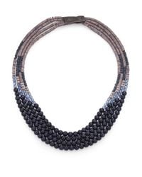 Peserico | Blue Long Beaded Necklace | Lyst