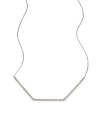 Adriana Orsini | Metallic Twiggy Pavé Sterling Silver Half Choker Necklace | Lyst