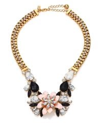 kate spade new york | Multicolor Glossy Petals Statement Bib Necklace | Lyst