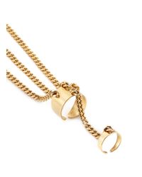 Ela Stone | Metallic Tassel Spike Chain Bracelet | Lyst
