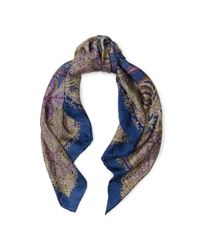 Ralph Lauren | Blue Sofia Silk Scarf | Lyst