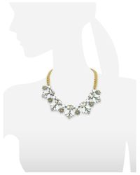 Juicy Couture - Metallic Crystal And Golden Metal Necklace - Lyst