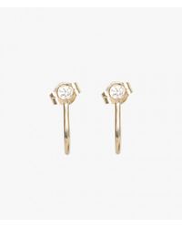 Ariel Gordon | Metallic Diamond Hook Studs | Lyst