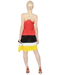 Vionnet | Multicolor Lurex Strap Viscose Crepe Dress | Lyst