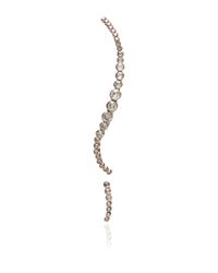 Ryan Storer | Pink M'O Exclusive: Rose Gold Plated Hidden Line Cuff Drop Earring With Single Stud | Lyst