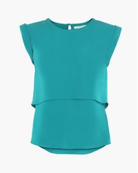 Veronica Beard | Blue Muscle Tee | Lyst