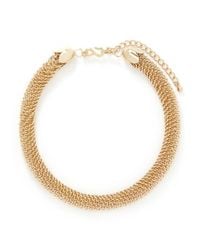 Kenneth Jay Lane | Metallic Graduated Snake-ribbed Collar Necklace | Lyst