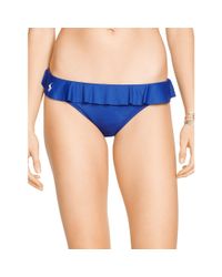 Polo Ralph Lauren | Blue Ruffled Hipster | Lyst