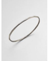 Ippolita | Metallic Blackened Sterling Silver Bangle Bracelet | Lyst
