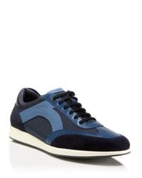 Ferragamo | Blue Miles Low Top Sneakers for Men | Lyst