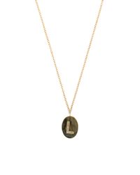 Carolina Bucci | Metallic 'l' Initial Necklace With Pave Diamonds | Lyst