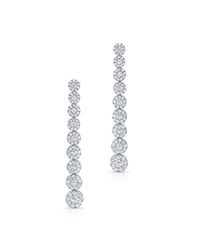 Anne Sisteron - 18kt White Gold Diamond Divine Earrings - Lyst