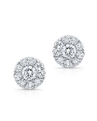 Anne Sisteron - 18kt White Gold Small Diamond Stud Earrings - Lyst