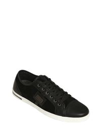 Dolce & Gabbana | Black Suede And Leather Sneakers for Men | Lyst