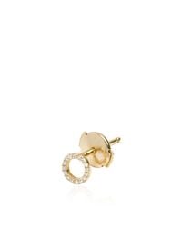 Loquet London | Metallic 14k Gold And Diamond Hug Stud Earring | Lyst