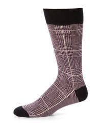 Saks Fifth Avenue | Purple Cotton-blend Dress Socks for Men | Lyst